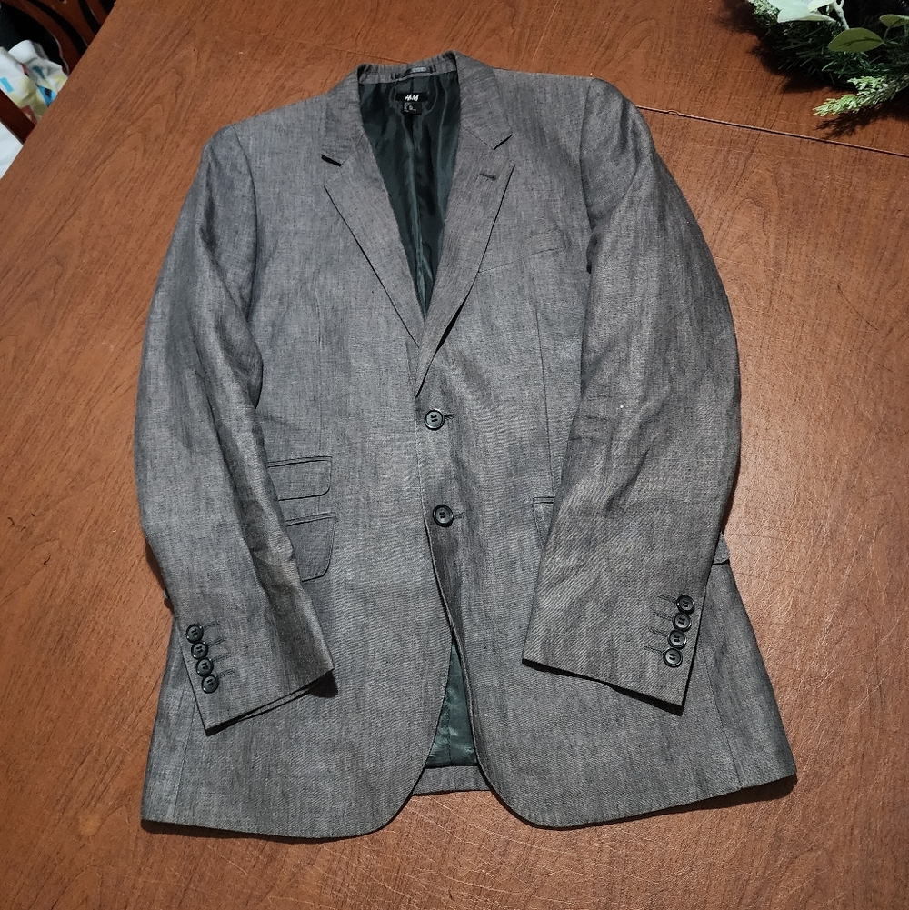 Men's Gray Blazer - Picture 8 of 10